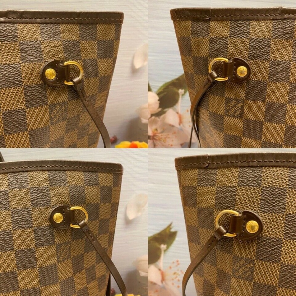 ❤️‍🩹SOLD❤️‍🩹 Louis Vuitton Neverfull MM Damier Ebene Cherry Red Tote Bag(SP0069) - Picture 6 of 12